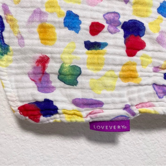 LOVEVERY Other - Lovevery Peekaboo Baby 100% Organic Cotton Muslin Blanket Colorful Play